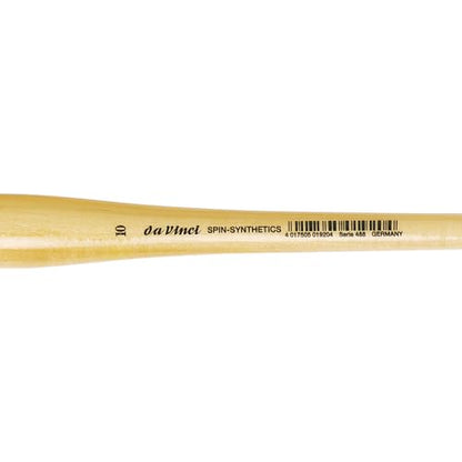 da Vinci Watercolor Series 488 CosmoTop Spin Paint Brush, Round Synthetic with Lacquered Natural Handle, Size 10 (488-10) - size: Size 10, style: Round Quill