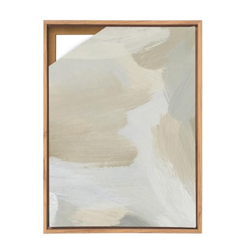 Canvas Floating Frame, Canvas Frame 0.75 inches deep Floater for Canvas Panel Oil Painting Wall Art Prints (Natural Wood, 11.8x15.7) - color: Natural Wood, size: 11.8x15.7
