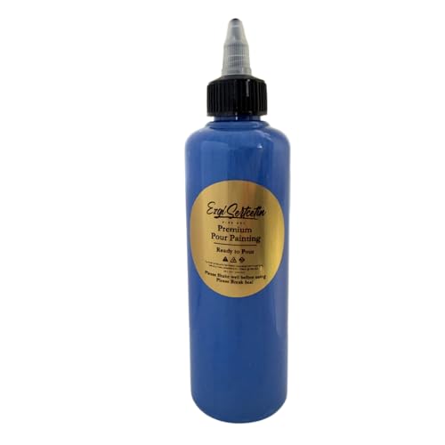 Premium Pour Painting | 8 FLOZ | Fluid Art Paint | Ready to Pour | Giorgio Blue - color: Giorgio Blue