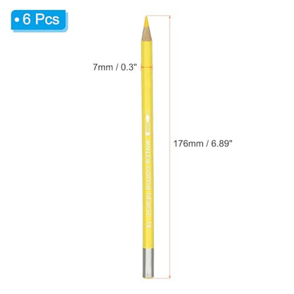 PATIKIL Watercolor Pencil, 6Pcs Water Soluble Pencils for Blending, Coloring, Sketch Drawing, Painting, Light Yellow - color: Light Yellow