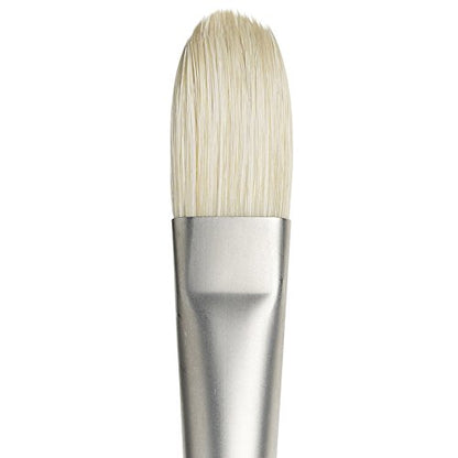Winsor & Newton Artists' Oil Hog Paint Brush, Long Handle Size 10, Filbert - size: #10, style: Filbert