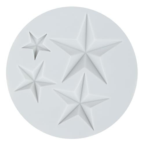 Star Polymer Clay Mold Five Pointed Star Silicone Molds for DIY Crafts Air Dry Plaster Polymer Clay Epoxy Resin Casting Jewelry Making - color: Style B