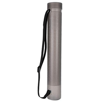 GOTOTOP Drawing Tube, PE Plastic Telescopic Poster Storage Tube 22.2 to 34.4in Flip Cover Document Carrier for Posters Maps Artwork Students Artists Studio Travel (Deep Gray) - color: Deep Gray