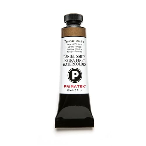 DANIEL SMITH Extra Fine Watercolor 15ml Paint Tube, Yavapai Genuine, 0.5 Fl Oz (Pack of 1), Black - color: Black