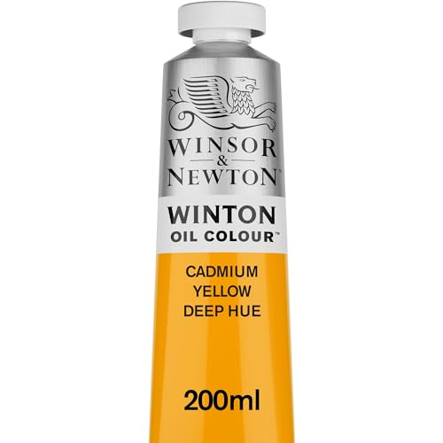 Winsor & Newton Winton Oil Color, 200ml (6.75-oz) Tube, Cadmium Yellow Deep Hue - color: Cadmium Yellow Deep Hue, size: 6.75 Fl Oz (Pack of 1), style: 6.75-oz Tube