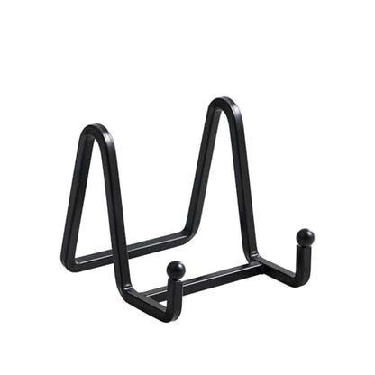 DIDUDIDU Plate Holder Easel Display Stand - Metal Plate Stands for Display - Tabletop Picture Stand - Black Iron Easels for Display Pictures | Photo Frames | Book | Decorative Plates | Plaque - size: 3 inch (2 pack)