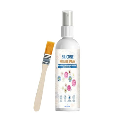 Mold Release Spray, with Easy Demolding Formula, 100ml, Resin Casting Release Agent, Silicone Mold Separator Spray, Quick Dry, for DIY Crafting Jewelry