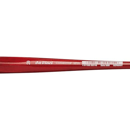 da Vinci Watercolor Series 5880 CosmoTop Spin Paint Brush, Flat Synthetic with Red Handle, Size 20 (5880-20) - size: Size 20, style: Flat