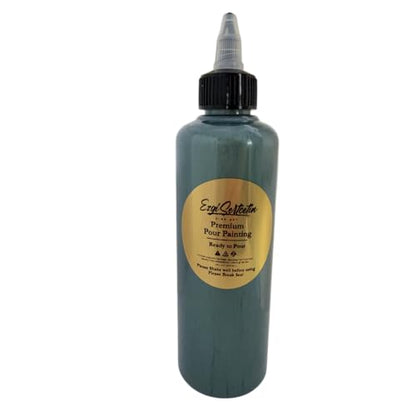 Premium Pour Painting 8 fl oz Fluid Art Paint Ready to Pour Acrylic Paint for Canvas Erico Green - color: Erico Green