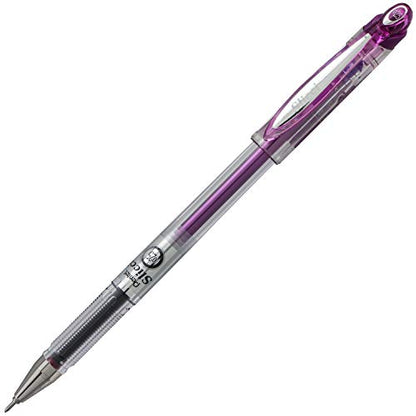 Pentel Arts Slicci Extra Fine Gel Pen, 0.25mm, Purple Ink, 1 Pack (BG202BPV) Violet - color: Violet, size: 1 Count (Pack of 1), style: 0.25mm