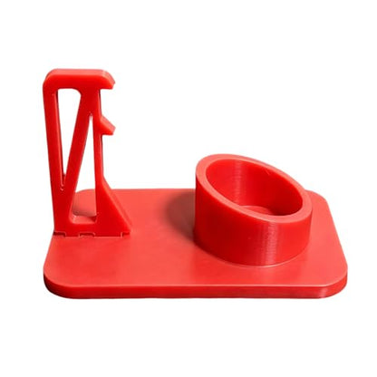 Paint Storage Rack Paint Holder for Miniature Models with Brush Drying Rack and Secure Bottle Slot Organizers - color: Red