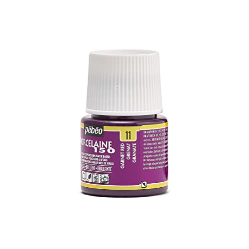 Pebeo 024-011 Porcelaine 150, China Paint, 45 ml Bottle - Garnet Red - color: Garnet Red, size: 1.52 Fl Oz (Pack of 1)