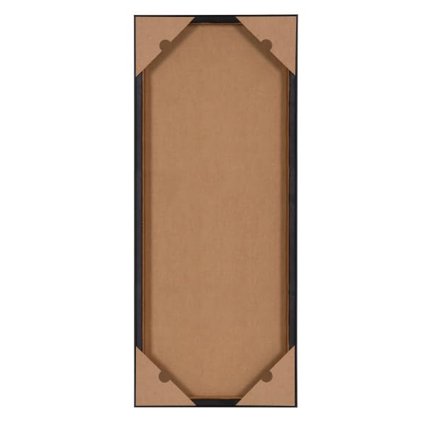 Kate and Laurel Sylvie Blank Framed Canvas Wall Art; 14x26.5 Black Beaded; Modern Empty Canvas for Paint-Your-Own Art; Ready to Paint Premium Canvas Already Framed - color: Sylvie Beaded Black