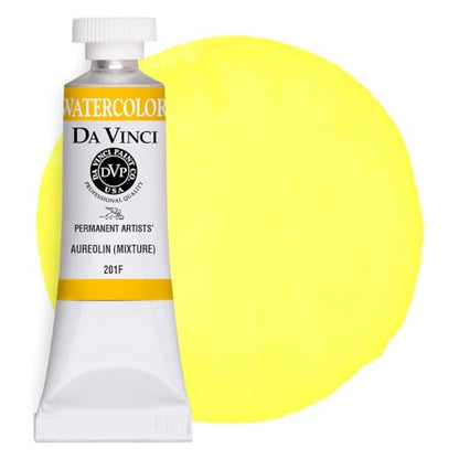 DA VINCI PAINTS Professional Artist Watercolor Paint, Aureolin (Mixture), 15mL - color: Aureolin (Mixture), style: 15mL
