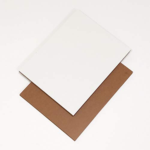 Custom Size 1/8 inch Thick White and Brown Hardboard Tempered Panel (12" X 24" (6 PCs)) - size: 12" X 24" (6 PCs)