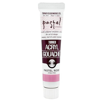 Turner Colour Works Acryl Gouache Artist Acrylic Paint - Single 20 ml Tube - Pastel Rose - color: Pastel Rose, size: 0.7 Fl Oz (Pack of 1)