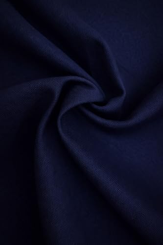 Sedona Designz Navy Blue Cotton Duck Canvas 12oz - 62" Wide Fabric by The Yard - Heavy Duty, Durable for Upholstery, Crafts, and Home Décor - color: Navy Blue, size: 1 Yard