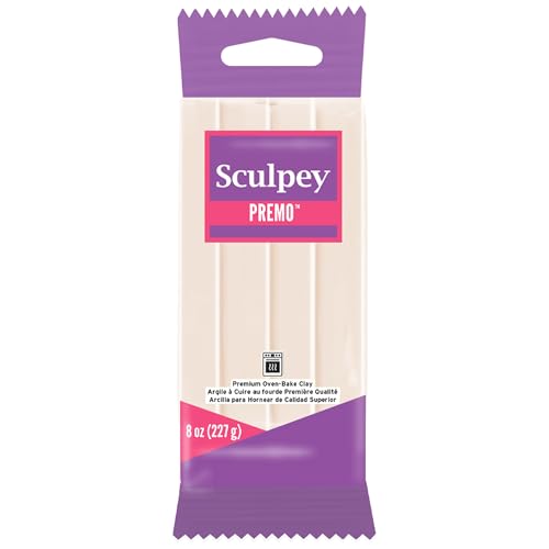 Polyform Sculpey Premo Polymer Oven-Bake Clay, Translucent, 8 oz bar