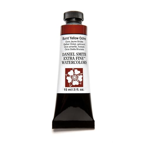 DANIEL SMITH Extra Fine Watercolor 15ml Paint Tube, Burnt Yellow Ochre - color: Burnt Yellow Ochre
