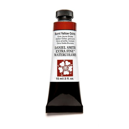 DANIEL SMITH Extra Fine Watercolor 15ml Paint Tube, Burnt Yellow Ochre - color: Burnt Yellow Ochre