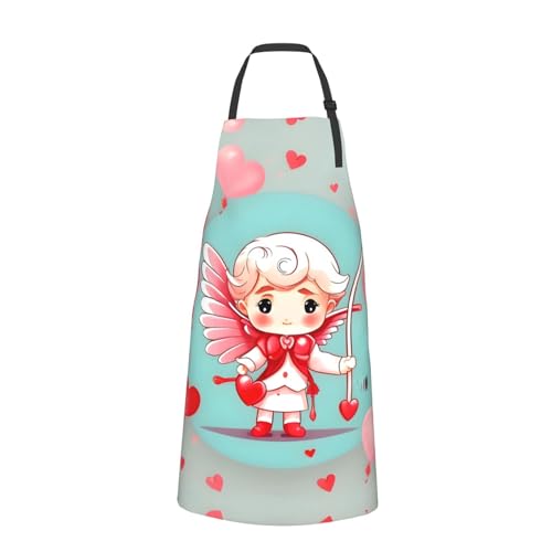 Cartoon heart sun Heavy Duty Waterproof Apron with Pockets for AdultsResistant Grilling, Gardening, Painting - color: Cute Loving Boy