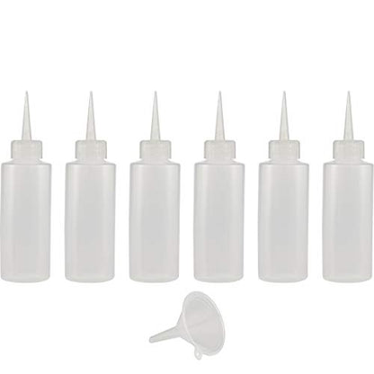 Creative Mark Flo Expressions Artist Paint Bottles - Detailing Bottles Multipack with Funnel for Fine Lines and Small Details - Pack of 6 (30ml/1oz)