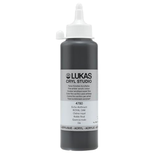 Lukas CRYL Studio Artist Acrylic Paint, Royal Oak, 250 ml Bottle - High Pigment Acrylic Paints for Canvas Painting, Large Scale Works - Medium-Viscosity, Water-Mixable, Fast Drying - color: Royal Oak, size: 8.45 Fl Oz (Pack of 1)