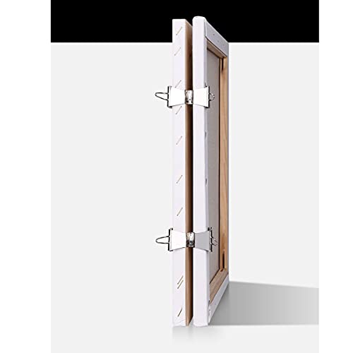 heyous 4pcs Stainless Steel Wet Canvas Clips Hold 2 Canvas Face to Face for Oil Painting Frame Art Supplies