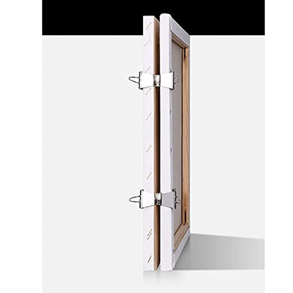 heyous 4pcs Stainless Steel Wet Canvas Clips Hold 2 Canvas Face to Face for Oil Painting Frame Art Supplies