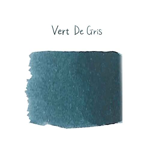 Jacques Herbin 13007T - 30ml Bottle of ink for Fountain Pens and Rollerball Pens - Vert de gris - color: Green Gray, size: 1 fl oz