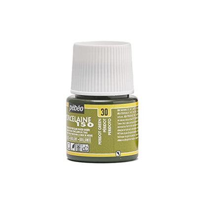 PEBEO Porcelaine 150, China Paint, 45 ml Bottle - Peridot Green - color: Peridot Green