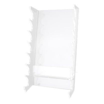 Walfront Acrylic Makeup Brush Holder, Horizontal Drying Rack, Dual Ended Brush Storage Stand for Artists, Ideal Desk Accessories