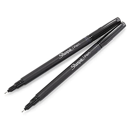 SHARPIE Felt Tip Pens, Fine Point (0.4Mm) Felt Tip Markers, Journaling Pens, Art Markers, Drawing Markers, Black, 4 Count - size: 4 Count (Pack of 1)