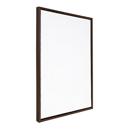 Kate and Laurel Sylvie Blank Framed Canvas Wall Art, 18x40, Premium Modern Empty Canvas for Paint-Your-Own Art, Gold Framing - color: Brown, size: 23"L x 33"W