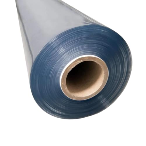 Metro Screenworks Clear Vinyl Roll (Partial) - Marine Grade Vinyl 16 Gauge Sheet - 54-in x 50 Yards - Double Polished Heavy Duty Plastic Sheeting for Porch, Patio, Windows, Boats, Greenhouse, & More - color: Standard, size: 16 Gauge – 54-in x 50 Yards