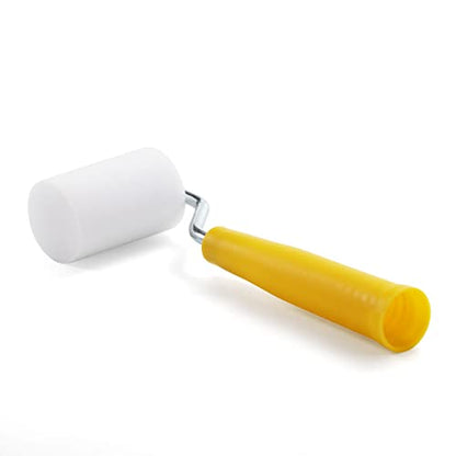 Foam Paint Roller, 2 Inch Mini Paint Roller Kit with High-Density Foam Roller Refills *6, Paint Tray, and Roller Handle, Small Sponge Paint Roller for Touch-ups and Smooth Finishes - size: 2 Inch