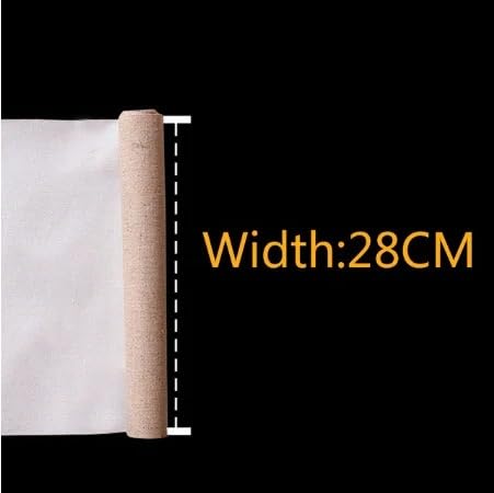 Cotton Canvas Roll, Linen Blend Primed Canvas Roll for Acrylic Oil Painting 1M Length Widths 28-88cm(Width 28cm 1M Length) - color: Width 28cm 1M length