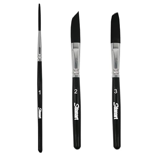 Pinstriping Brush 3 pcs High Performance Striping Brushes,Sdanart Long Liner Brush,Script Liner Brush,Sword Brush, Scroll Brushes, Professional Art Paintbrushes Paint Brushes