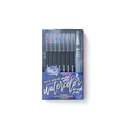 Art 101 Creative Tools Brush Pens, Assorted, 8 Pens/Pack, 3 Packs/Carton (73024)