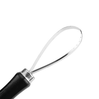 3pcs Pottery Clay Sculpting Tools Big Ceramic Loop Tool with Steel Flat Wire