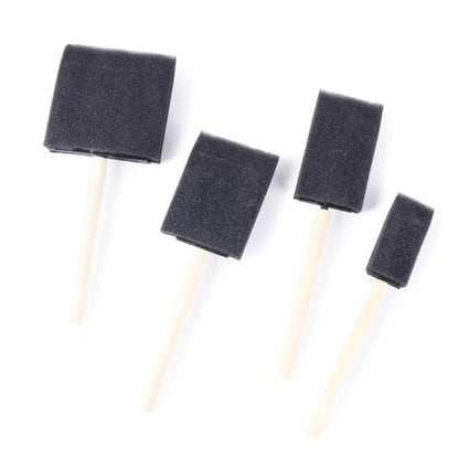 20Pcs Sponge Paint Brush for Painting Staining, Foam Brushes for Acrylics, Staining, Varnishes, Assorted Sizes Round Craft - size: 5cm diameter