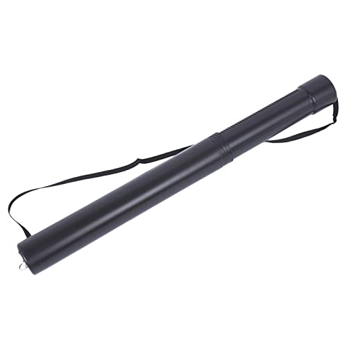 B Baosity Black Plastic Expandable Poster Tube with Strap Drawings Document Holder