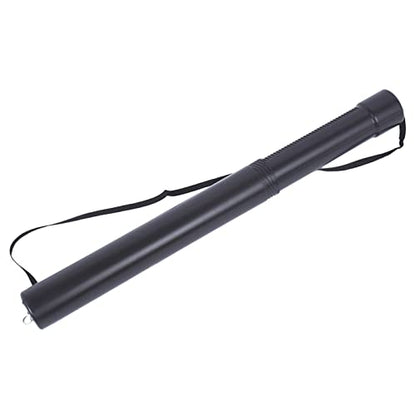 B Baosity Black Plastic Expandable Poster Tube with Strap Drawings Document Holder