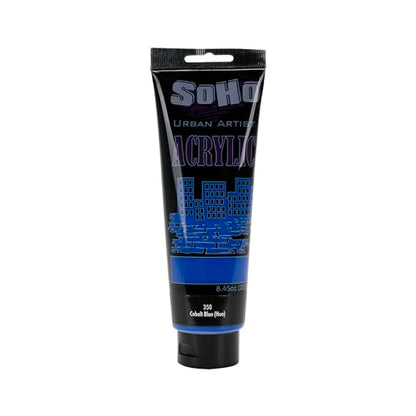 Soho Urban Artist Heavy Body Acrylic Paint - 75 ml Tube - Cobalt Blue Hue - Thick, Rich Color, Excellent Coverage, Professional Quality - Artists Acrylic Paint - color: Cobalt Blue Hue, size: 2.54 Fl Oz (Pack of 1)