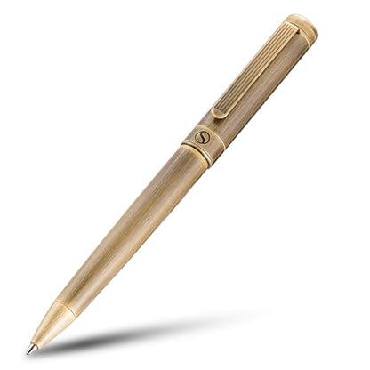 Scriveiner Bronze Ballpoint Pen - Stunning Luxury Pen, Schmidt Black Refill, Best Ball Pen Gift Set for Men & Women, Professional Executive Office, Nice Fancy Designer Pens - color: 8. Bronze