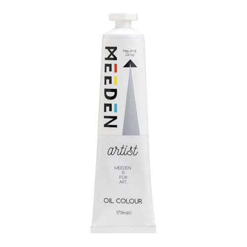 MEEDEN Artist Grade Oil Paint: Neutral Gray - 170ml/5.7oz Tube - Professional Art Paints for Canvas Painting - color: Neutral Gray, size: 5.7 Fl Oz (Pack of 1)
