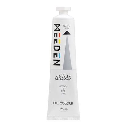 MEEDEN Artist Grade Oil Paint: Neutral Gray - 170ml/5.7oz Tube - Professional Art Paints for Canvas Painting - color: Neutral Gray, size: 5.7 Fl Oz (Pack of 1)