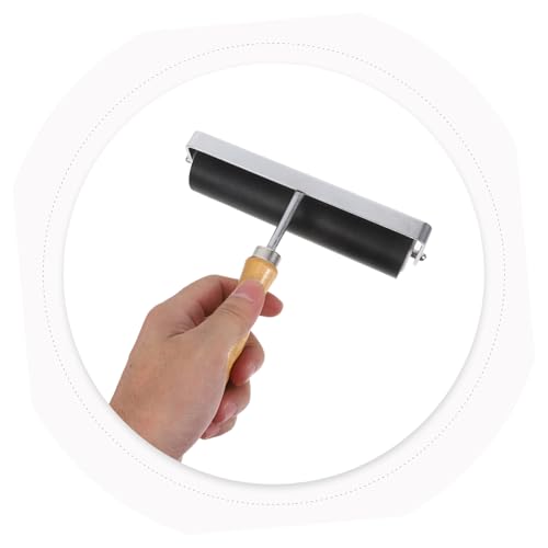 Unomor Hard Rubber Roller Large Printmaking Tool for DIY Ink and Stamping Crafts, Precision Craft Roller for Block Printing and Painting Projects