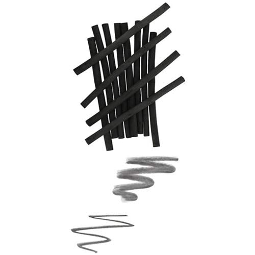 PH Coate Artist Willow Charcoal Thick, 12 Sticks, Black - style: Thick