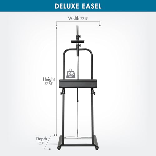 SD STUDIO DESIGNS Deluxe Easel - Black 22.5" W x 23" D x 87.75" H - style: 72"